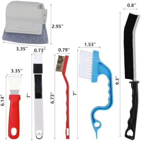 17Pcs Window Track Cleaner Door Tracks Groove Crevice Cleaning Brushes Tools - Image 2