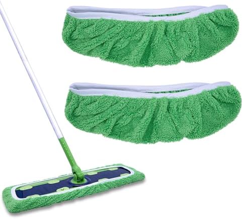 2 Pack XL Microfiber Mop Pads Compatible by RuannoClean