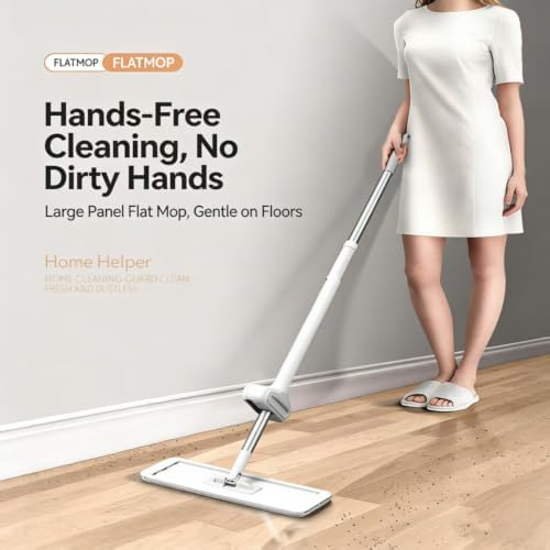 360 Hands-Free Self Wringing Floor Cleaning Mop, Flat Mop - Image 6
