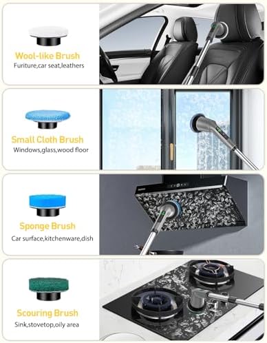 Electric Spin Scrubber for Bathroom, Shower Scrubber - Image 5