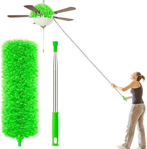 AZUN Microfiber Duster for Ceiling Fans, 30-100 in Telescoping Pole by Azun