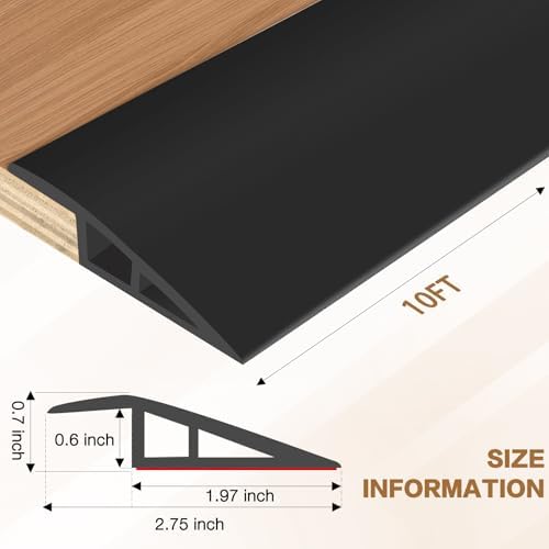 Floor Transition Strip Vinyl Door Threshold Ramp Self Adhesive Carpet Edging - Image 2