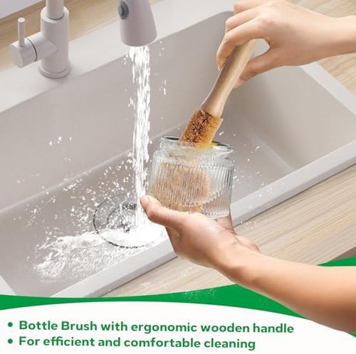 Bamboo Dish Brush Set - Image 3