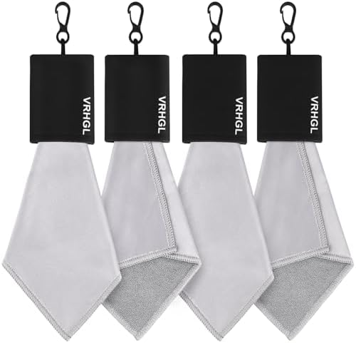 2 Sided Portable Glasses Cleaner Cloth Keychain, Reusable Glasses Cleaning Kit by VRHGL