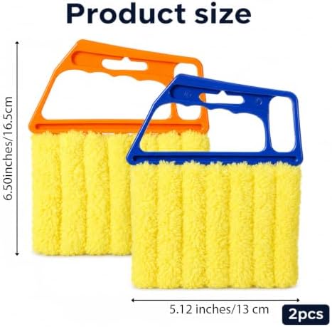 2pcs Blind Cleaner Duster Tool, 7-Finger Dusting - Image 2
