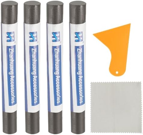 uxcell 4Pcs Wood Filler Sticks, Wood Repair Kit, Light Iron Gray by uxcell