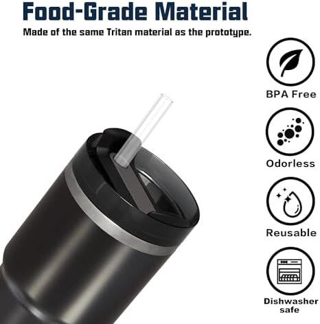 Replacement Straw for Stanley 14 oz 20 oz Cup Tumbler, 6 Pack Long Reusable - Image 5