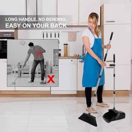 Black Broom and Dustpan Combo Set - Image 3