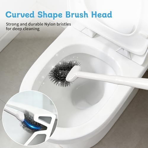 Sellemer Toilet Brush and Plunger Set, Curved Head - Image 2