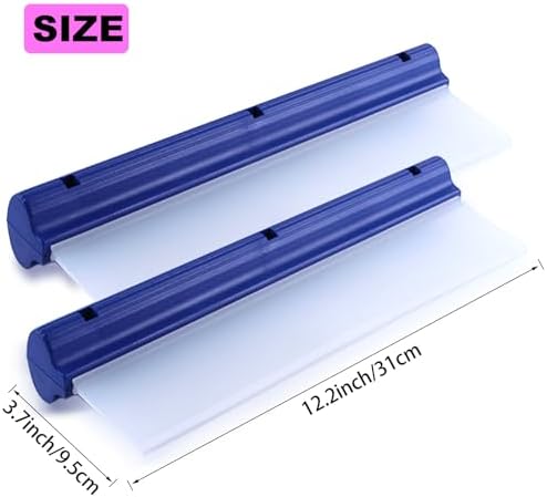2 Pcs T Bar Car Squeegee for Window Cleaning, Silicone Car Squeegee for Drying - Image 3