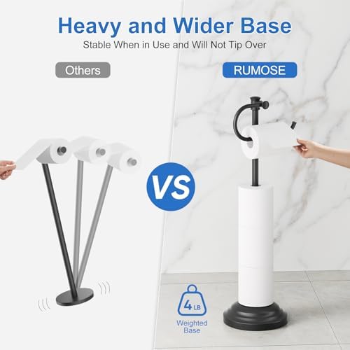 RUMOSE Toilet Paper Holder Stand - Image 3
