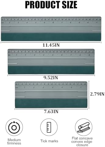3 Pack Vinyl Squeegee Window Tint Installation Tools - Image 2