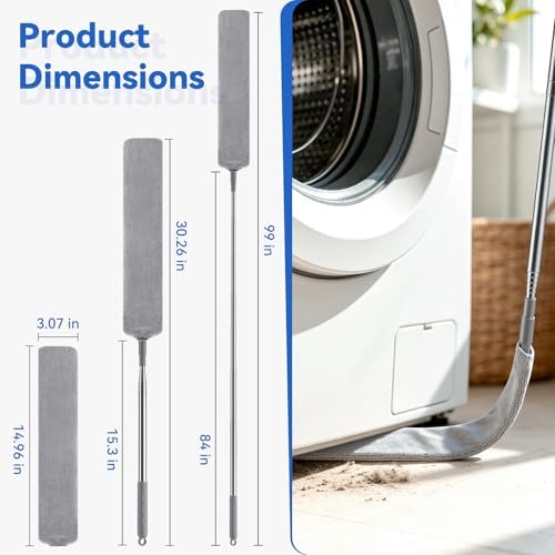 4 Pcs Blind Cleaner & Gap Duster, Under Fridge Retractable Cleaning Tools - Image 2