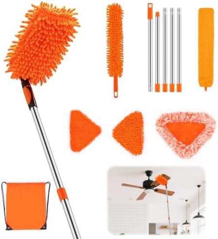 Ceiling Fan Cleaner Duster Kit, 4-in-1 by Feeloco