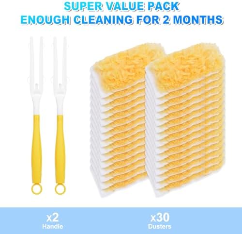 22 Pack Duster Refills w/2 Handles, Compatible - Image 6