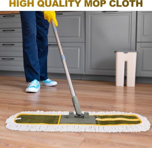36'' Universal Microfiber and Cotton Mop Pads – Loop End - Image 6