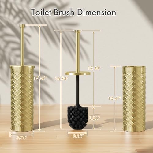 Toilet Bowl Brush and Holder Set 3 Pack - Image 2