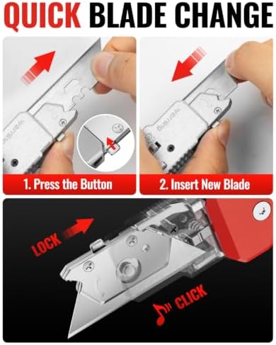2-in-1 Folding Utility Knife & Scraper - Image 4