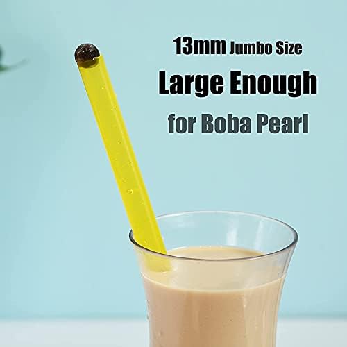 ALINK 12 Pcs Reusable Boba Straws, 8.5-inch Smoothie Straws - Image 5