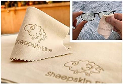Natural Chamois Leather Eyeglass Cleaning Cloth Camera Lens Cleaning Cloths by SHEEPSKINELITE