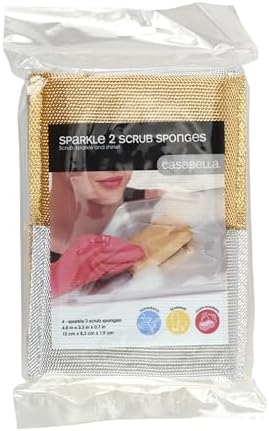 Casabella Sparkle Scrub Sponge Set Absorbent Sponges - Image 2