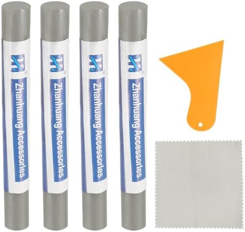 uxcell 4Pcs Wood Filler Sticks, Wood Repair Kit, Pale Gray by uxcell