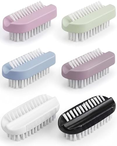 6 PCS Nail Brush for Cleaning Fingernails, Deep Cleaning Double-sided by Unknown