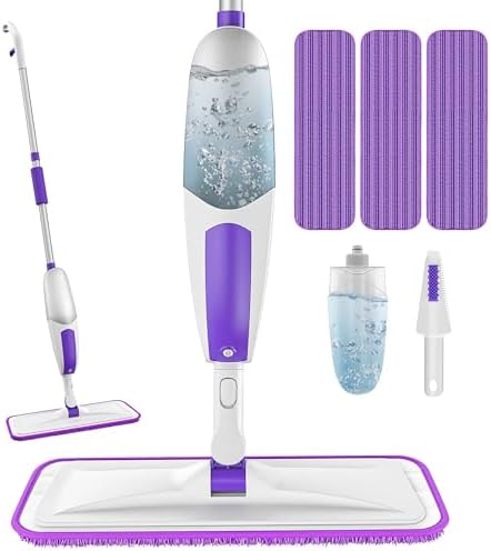 Microfiber Spray Mops for Floor Cleaning Wet Dry Use for Wood Laminate Tile by SEVENMAX
