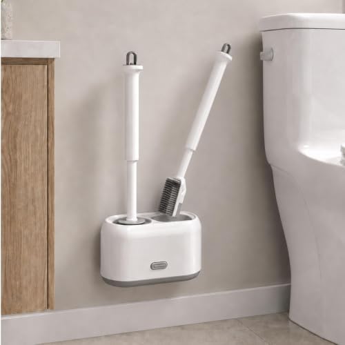 ROOM127 Wall-Mounted 2-in-1 Toilet Brush Set by ROOM127