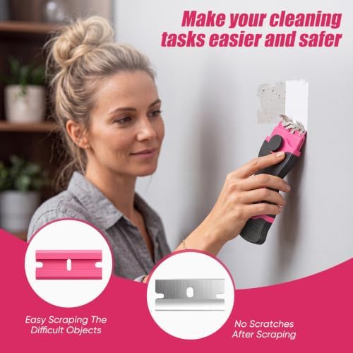 2 Pack Double-Ended Razor Blade Scraper, 30 Blades - Image 6