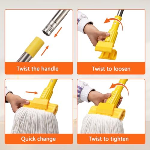 Professional Commercial Heavy Duty Mop, Clip Type Mop - Image 5