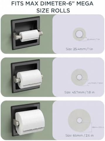 FORIOUS Recessed Toilet Paper Holder - Image 6