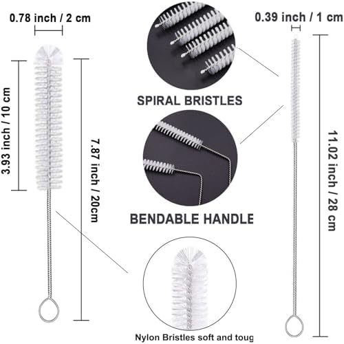 Bottle Cleaning Brush Set, Long Handle Bottle and Straw Cleaner Brush - Image 7