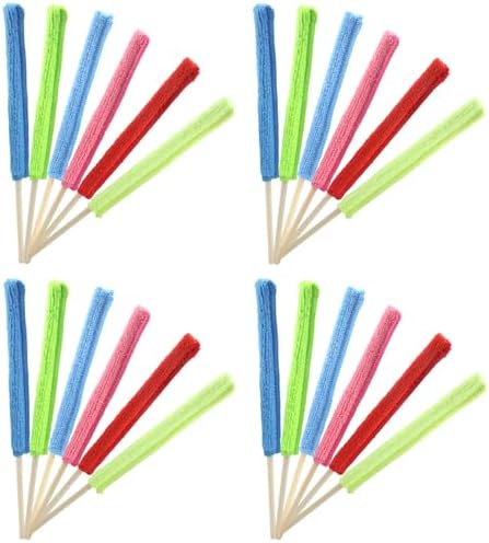 24 Pcs Microfiber Detail Duster Sticks by Cionyce