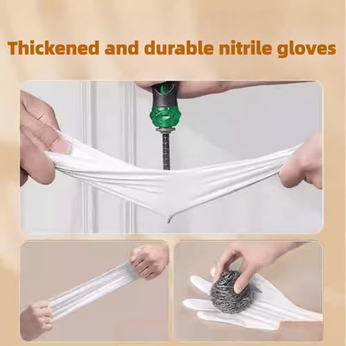 Long Sleeve Nitrile Disposable Gloves 16inch Cleaning 50PCS - Image 5