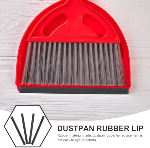 Uonlytech 4pcs Dustpan Rubber Lip Dustpan Rubber Edge Replacement Lip - Image 2
