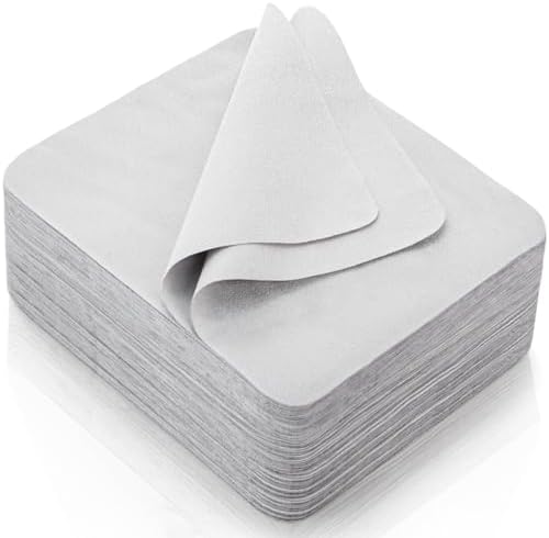 Eorbow 100 Pack Microfiber Glasses Cleaning Cloth, Ultra Soft Eyeglasses Wipe by Eorbow