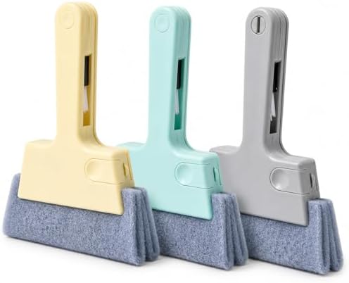 4-in-1 Window Track Cleaner Set of 3, Groove Gap Cleaning Tools by CAPASIN