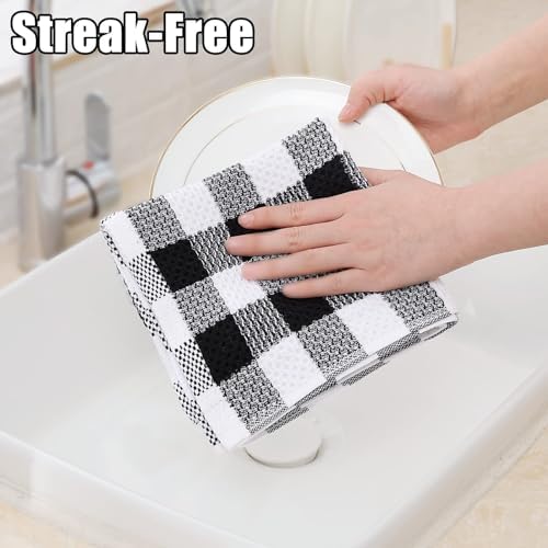 Homaxy Kitchen Towels and Dishcloths Set of 8 - Image 4