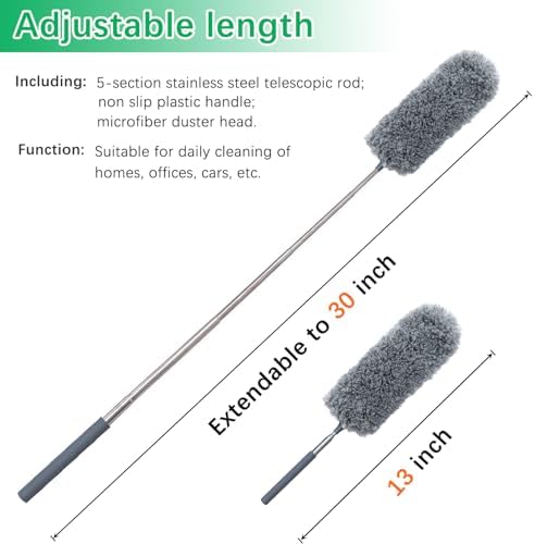 4 Pack Small Microfiber Feather Duster, - Image 2
