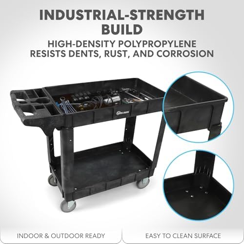 Simpli-Magic Rolling Utility Cart on Wheels, Heavy Duty - Image 2