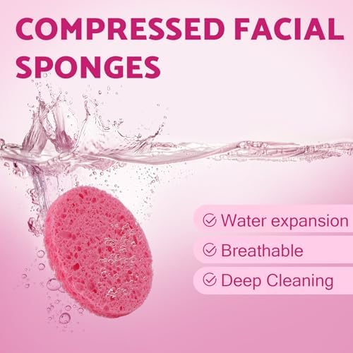 320-Count Compressed Facial Sponges, Natural Cellulose Face Sponge - Image 3