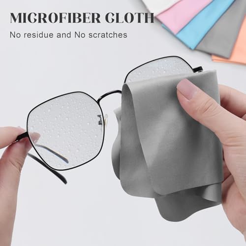 30 Pack Microfiber Glasses Cleaning Cloths - Image 3