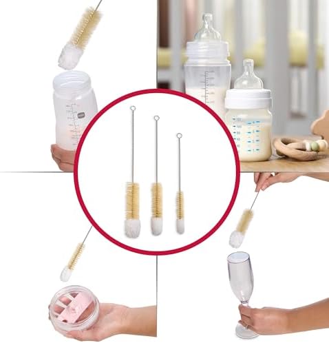 HIC Kitchen Soft-Tip Cleaning Brushes, Non-Scratch Microfiber - Image 3