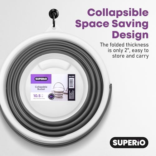 Superio Collapsible Bucket 2 Gallon Bucket - Image 4