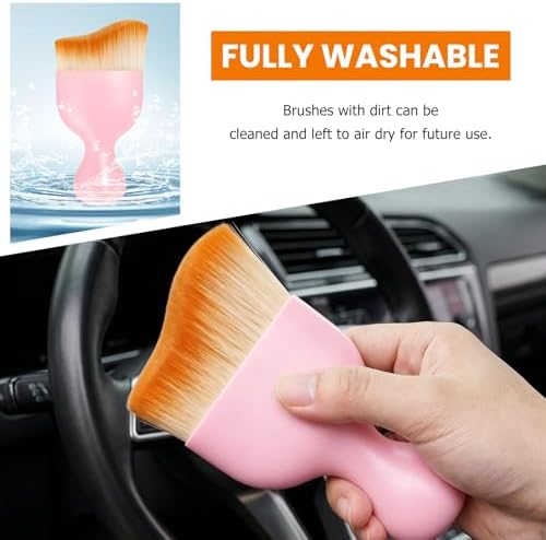 Car Detailing Brush, Scratch Free Soft Bristles Dust Brush Auto Interior - Image 5