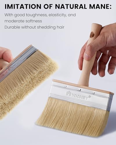 Voomey Deck Stain Brush 6 Inch, Limewash Brush - Image 4