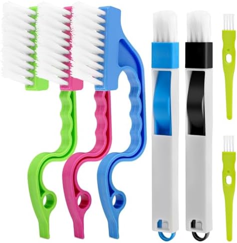 Window Track Cleaning Brush Set, 7 Pack Crevice Cleaner Tools by Unknown
