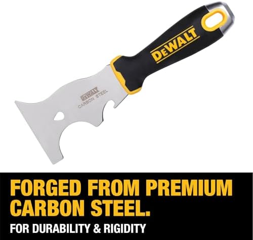 DEWALT 9-in-1 Painter's Tool | Straight Scraper, Curved Scraper, Roller Cleaner - Image 2