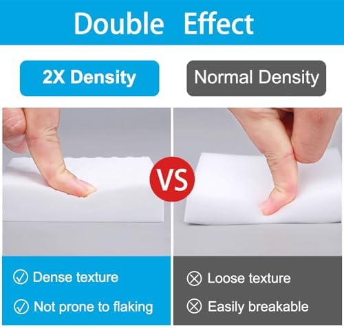 SmilinFit Magic Cleaning Erasers, Kitchen Sponge 10 Pack 2X Density Melamine - Image 3